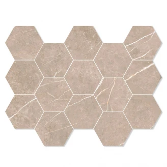 Marmor Mosaik Klinker <strong>Prestige</strong>  Beige Matt 33x23 cm